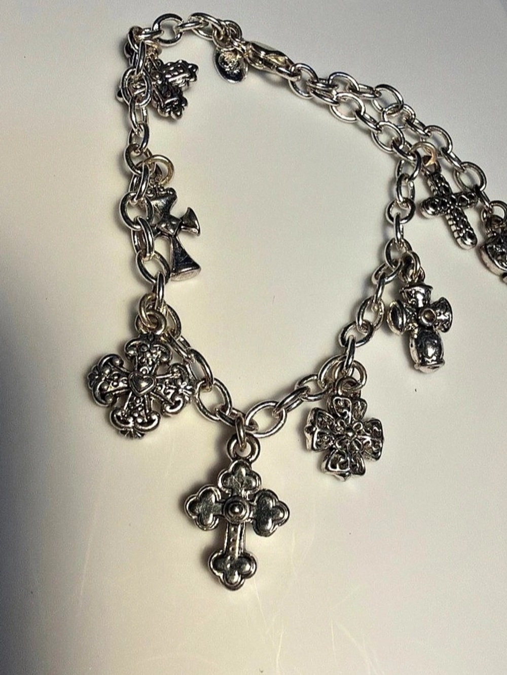 Premier Design Silver-Tone Charm Bracelet 10”